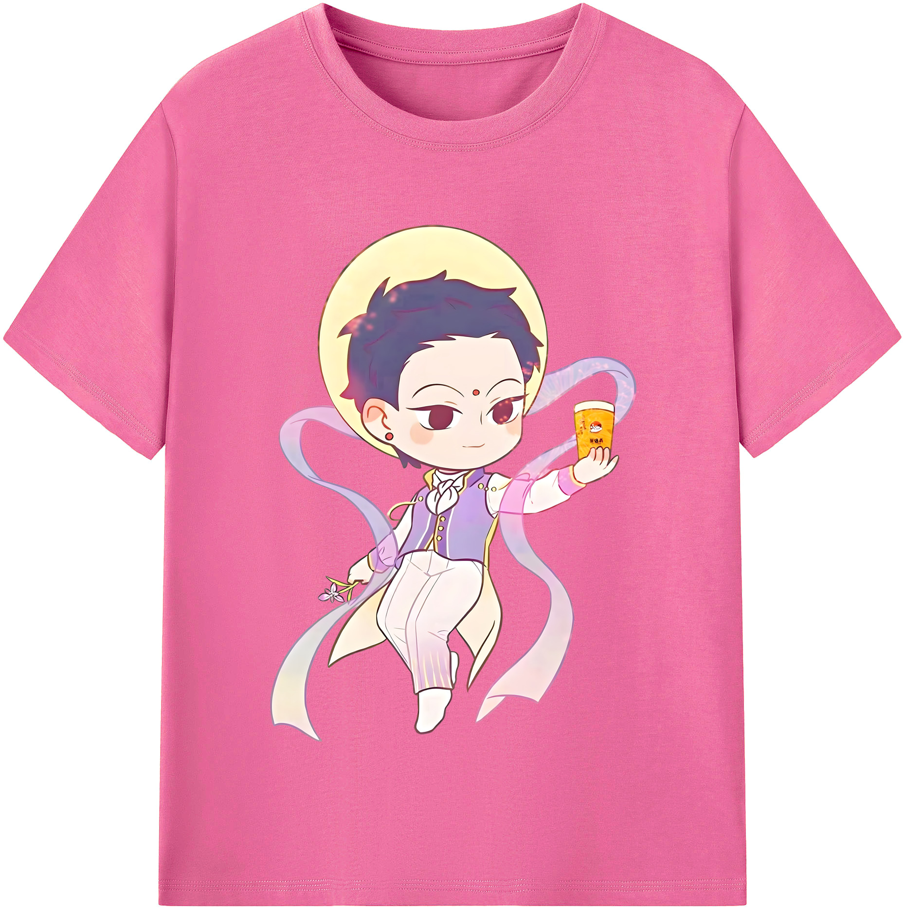 （画像用） Ne Zha 2 ナタ 魔童の大暴れ レディースカジュアルプリントTシャツ（綿100％）